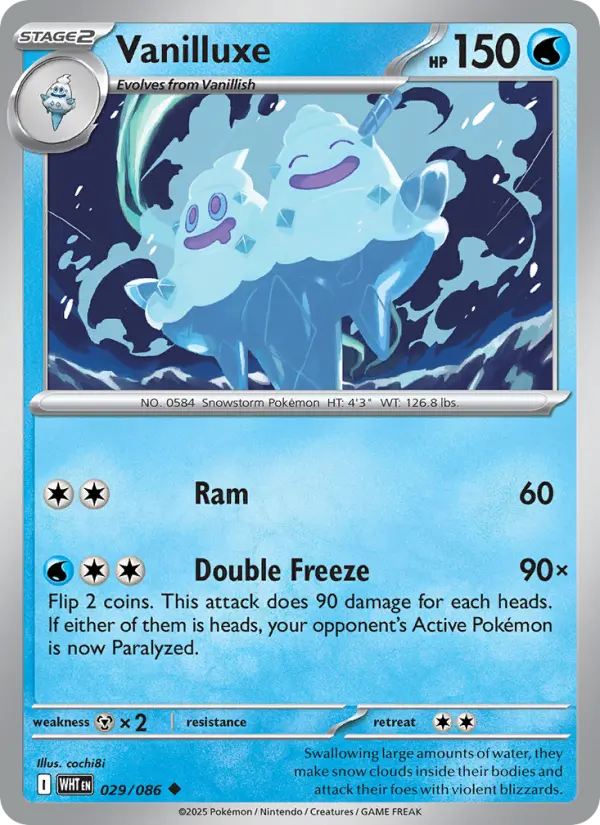 Vanilluxe — White Flare card #029