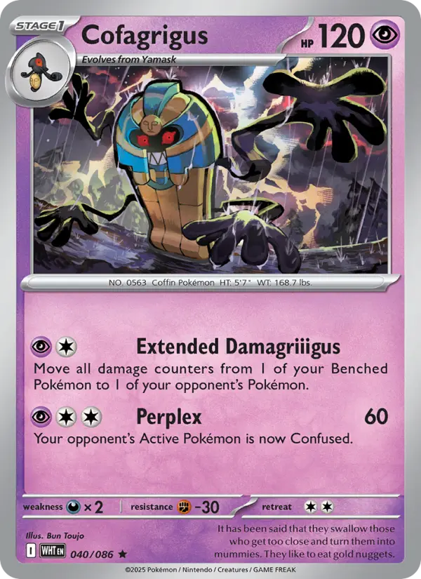 Cofagrigus — White Flare card #040