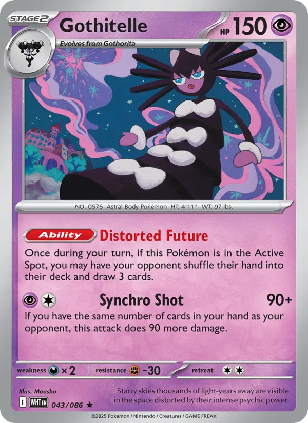 Gothitelle — White Flare card #043