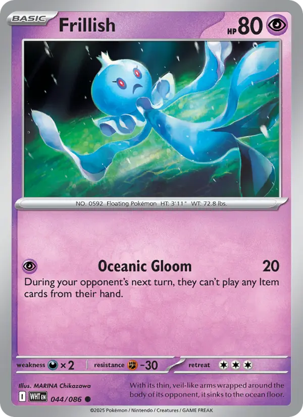 Frillish — White Flare card #044