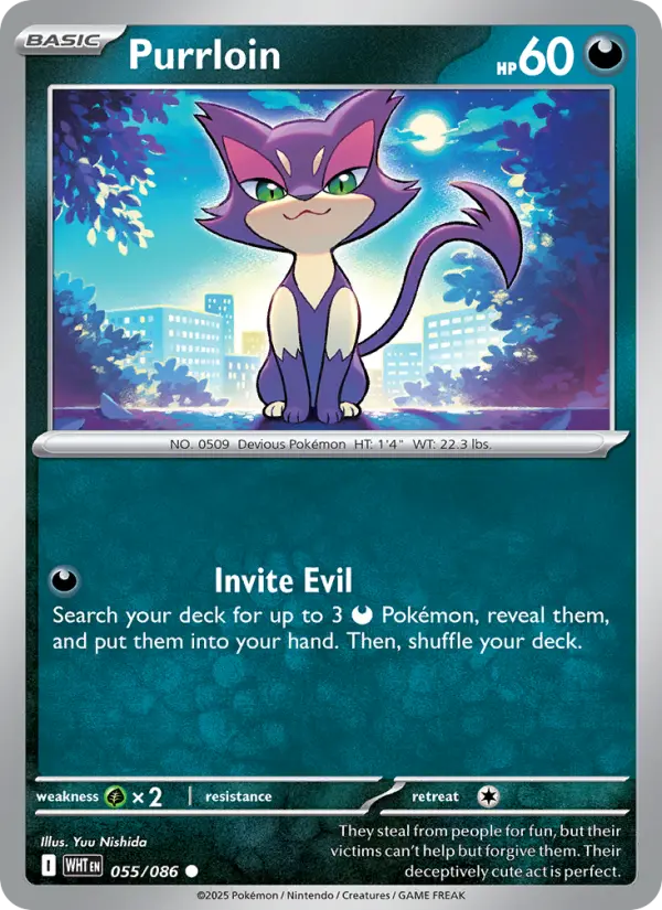 Purrloin — White Flare card #055
