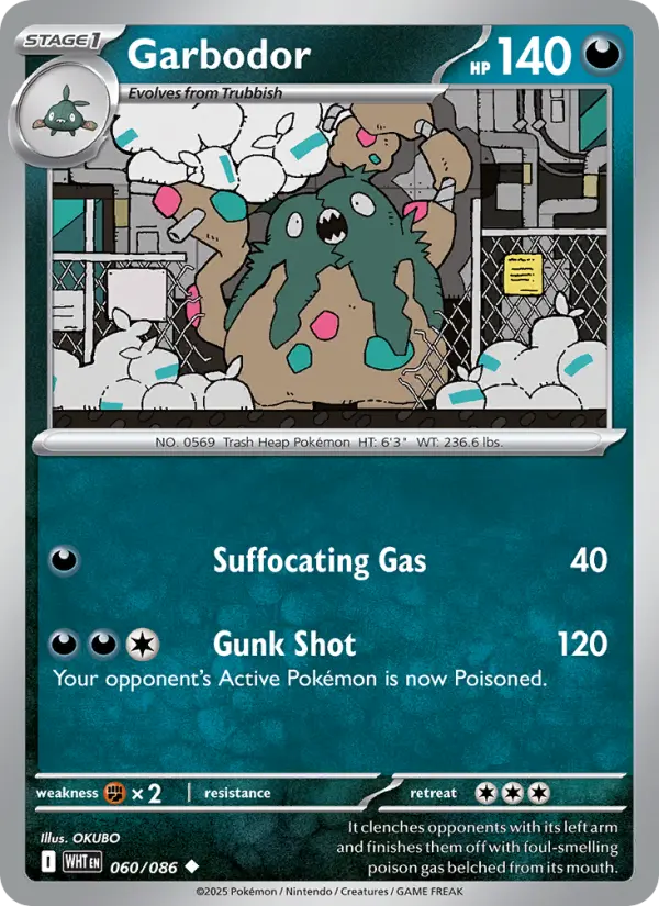 Garbodor — White Flare card #060
