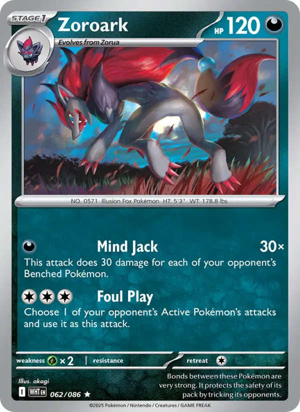 Zoroark — White Flare card #062