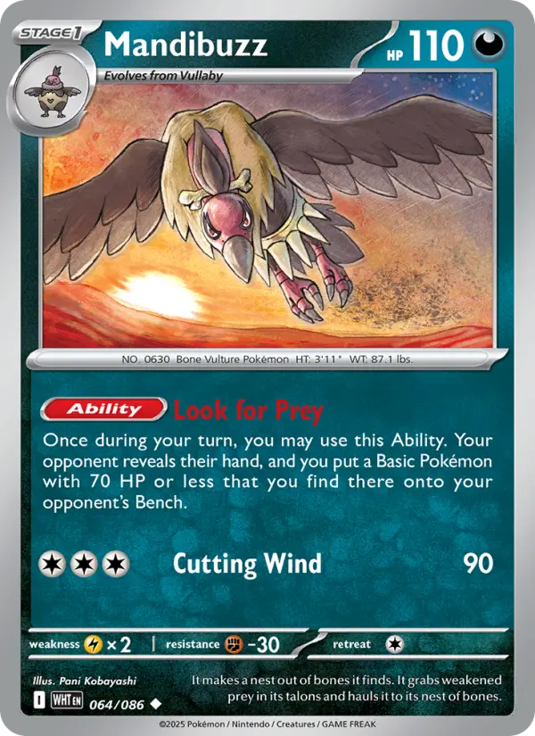 Mandibuzz — White Flare card #064