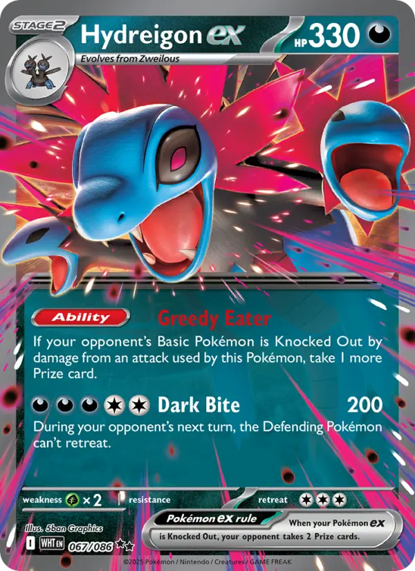 Hydreigon ex — White Flare card #067