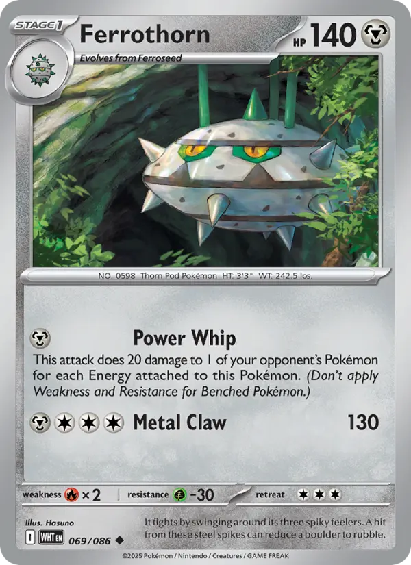 Ferrothorn — White Flare card #069