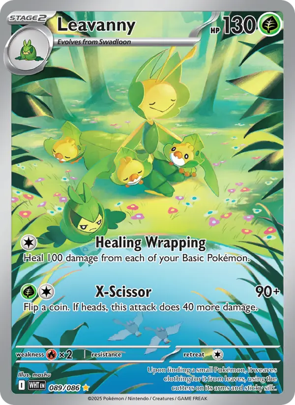 Leavanny — White Flare card #089