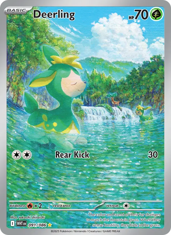 Deerling — White Flare card #091