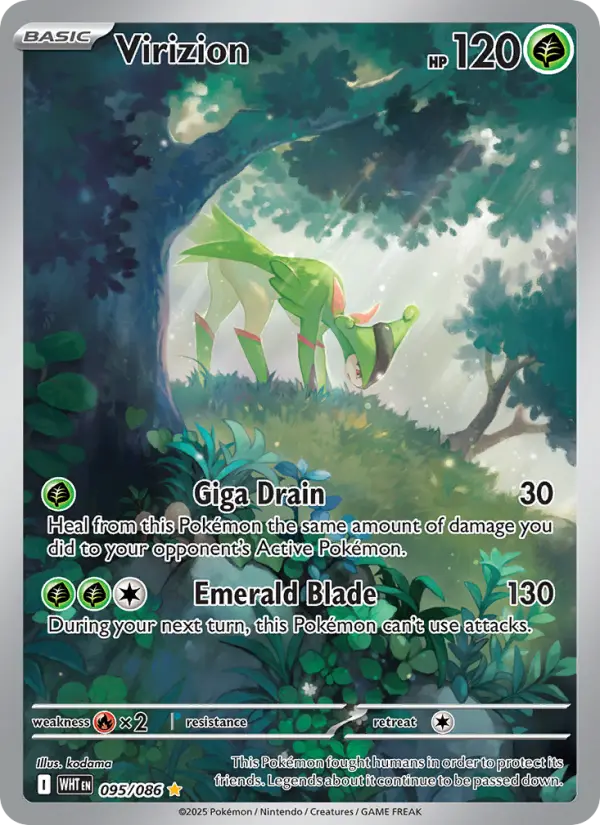 Virizion — White Flare card #095
