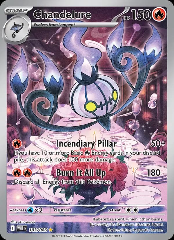 Chandelure — White Flare card #103