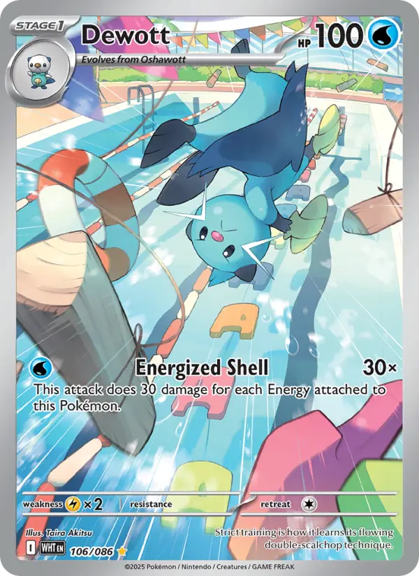 Dewott — White Flare card #106