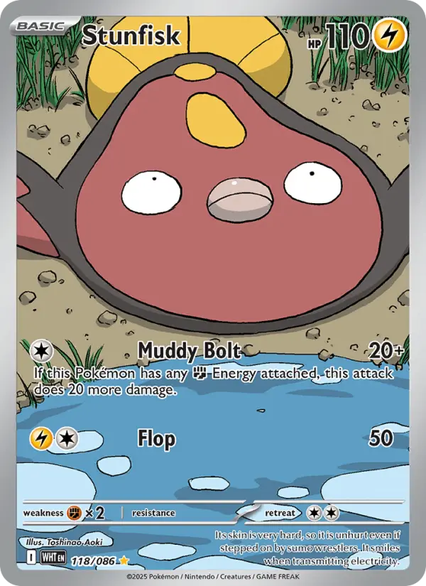 Stunfisk — White Flare card #118