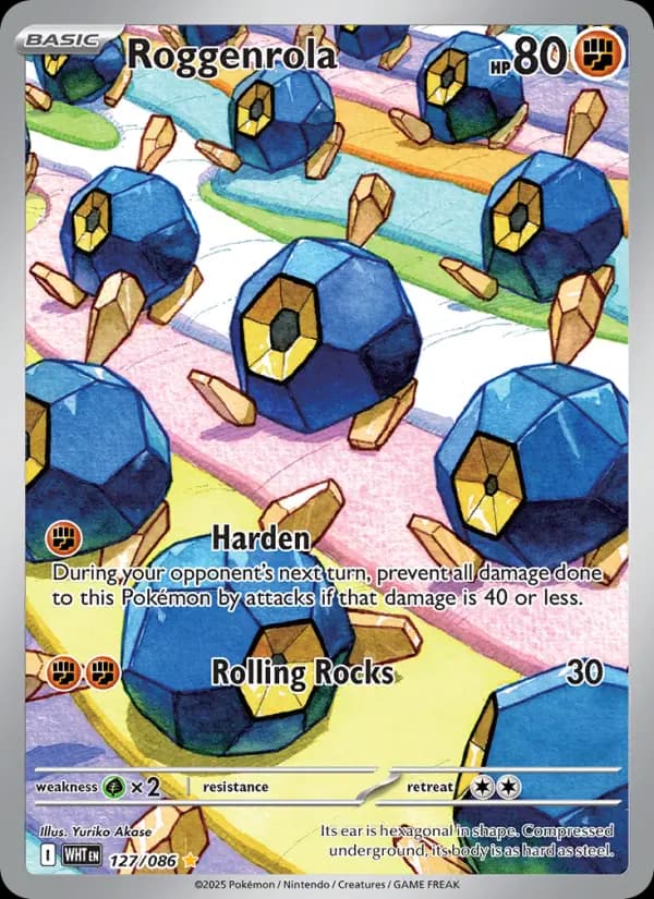 Roggenrola — White Flare card #127