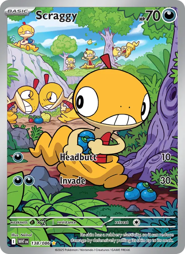 Scraggy — White Flare card #138
