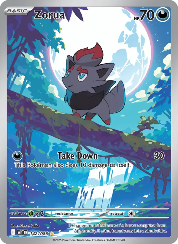 Zorua — White Flare card #142