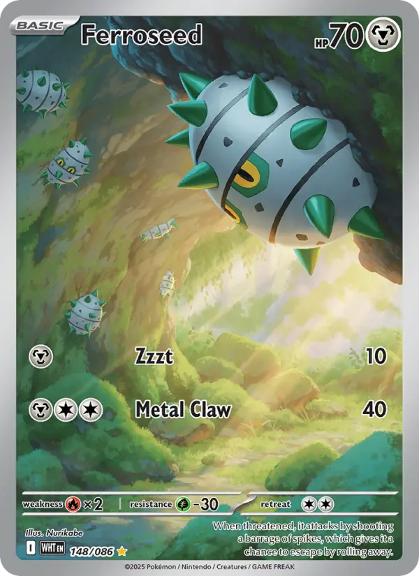 Ferroseed — White Flare card #148
