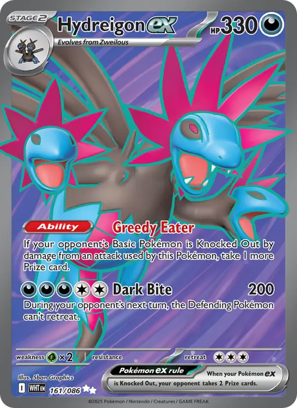 Hydreigon ex — White Flare card #161