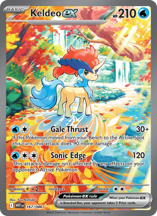 Keldeo ex — White Flare card #167
