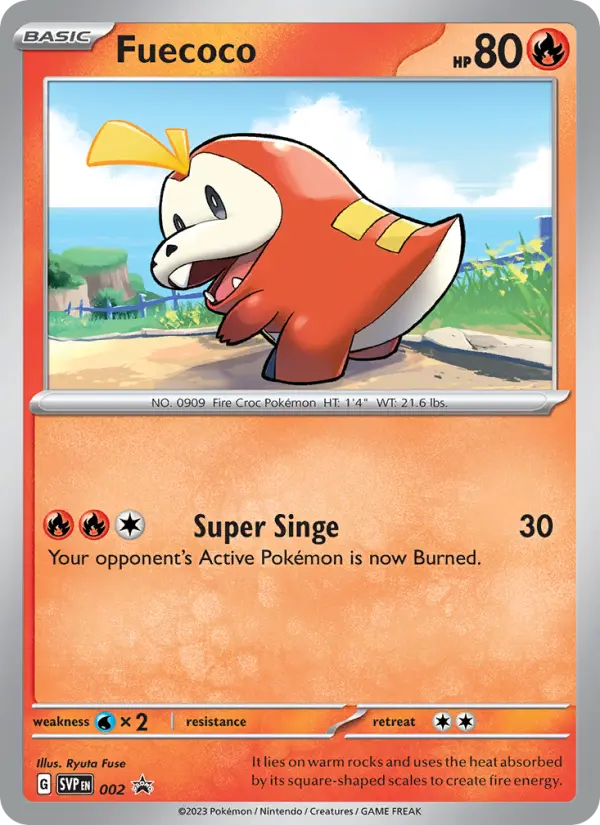 Fuecoco — SVP Black Star Promos card #002