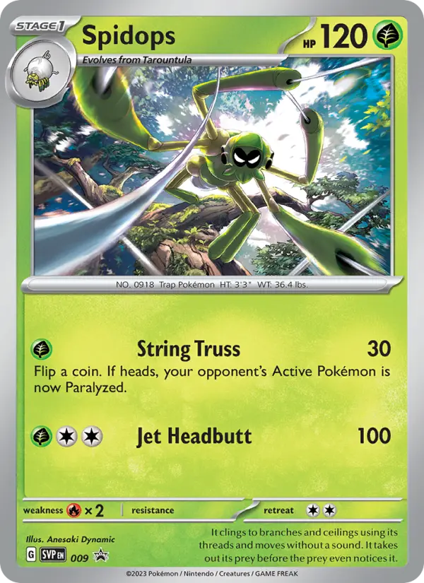 Spidops — SVP Black Star Promos card #009