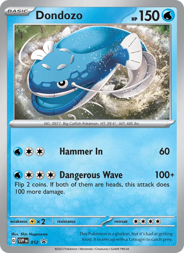 Dondozo — SVP Black Star Promos card #012