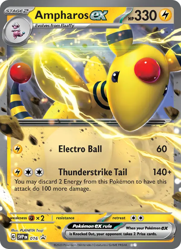 Ampharos ex — SVP Black Star Promos card #016