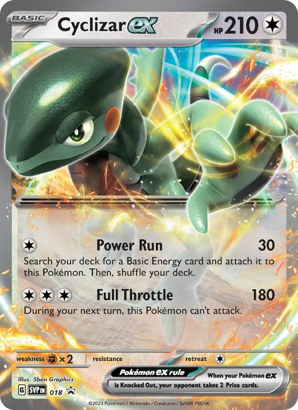 Cyclizar ex — SVP Black Star Promos card #018