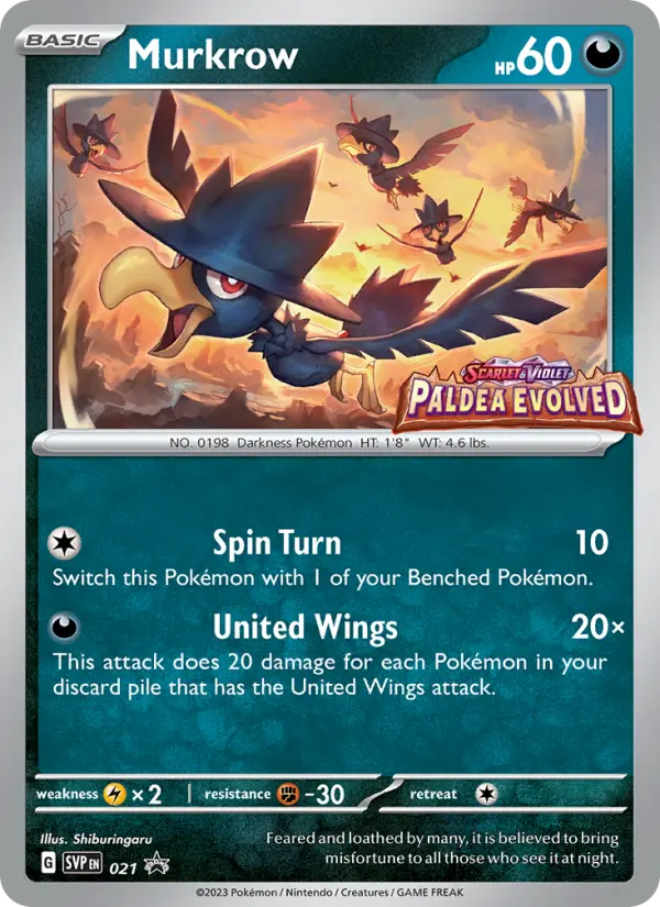 Murkrow — SVP Black Star Promos card #021