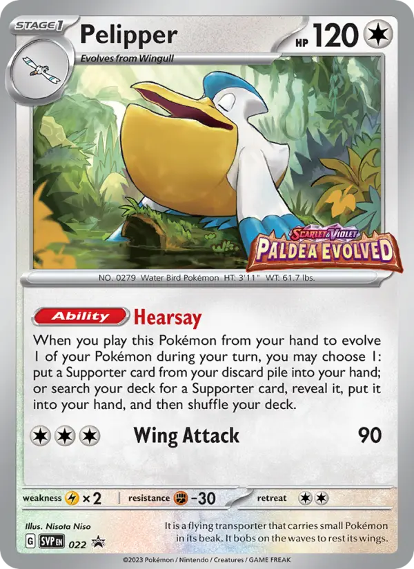 Pelipper — SVP Black Star Promos card #022