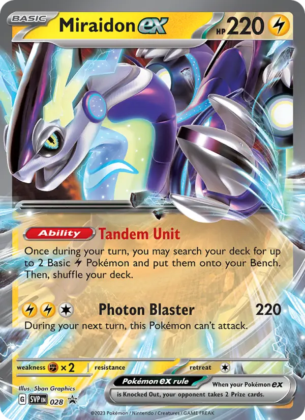 Miraidon ex — SVP Black Star Promos card #028