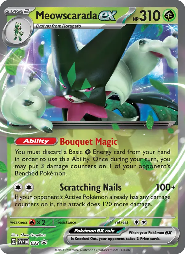 Meowscarada ex — SVP Black Star Promos card #033
