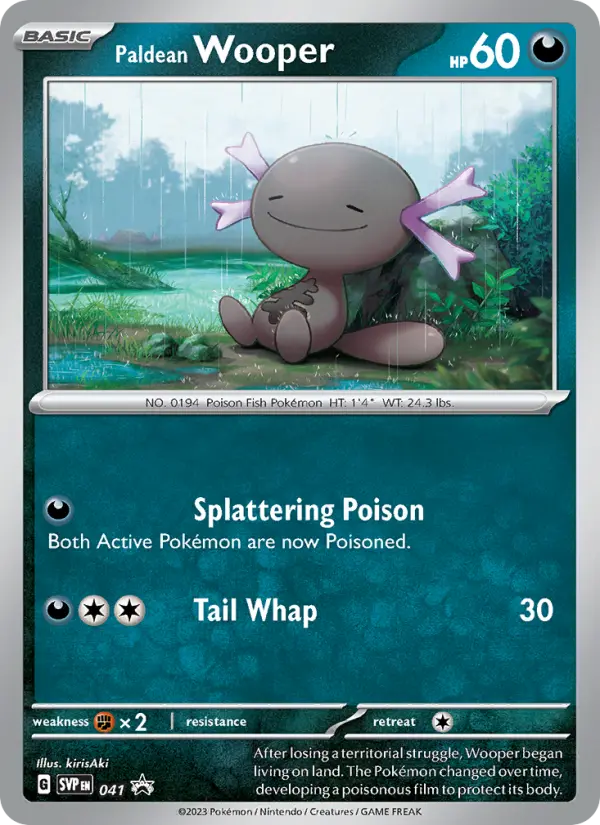 Paldean Wooper — SVP Black Star Promos card #041