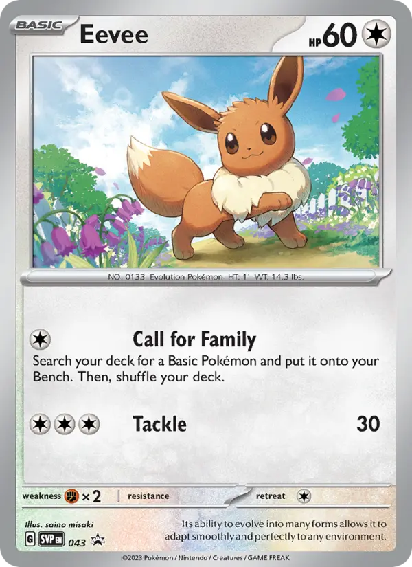Eevee — SVP Black Star Promos card #043