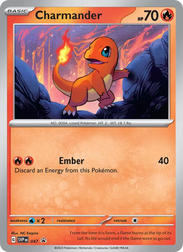 Charmander — SVP Black Star Promos card #047