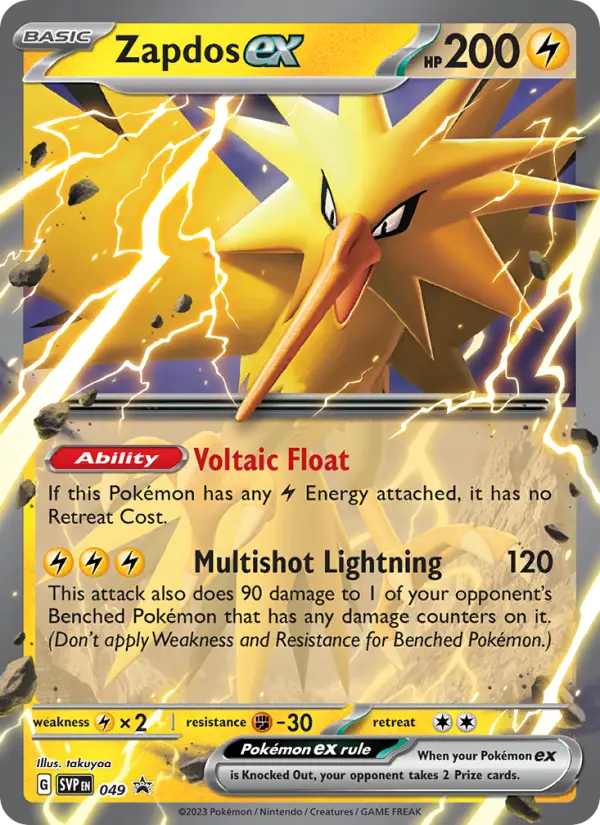 Zapdos ex — SVP Black Star Promos card #049