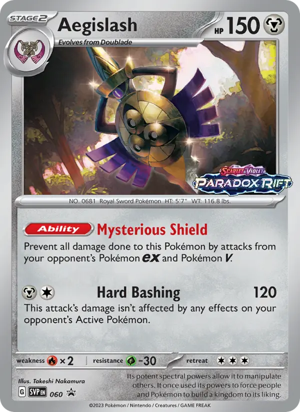 Aegislash — SVP Black Star Promos card #060