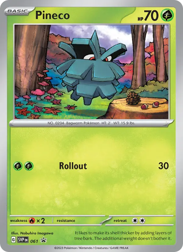 Pineco — SVP Black Star Promos card #061