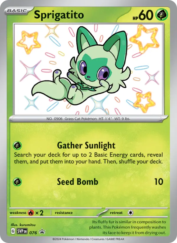 Sprigatito — SVP Black Star Promos card #076