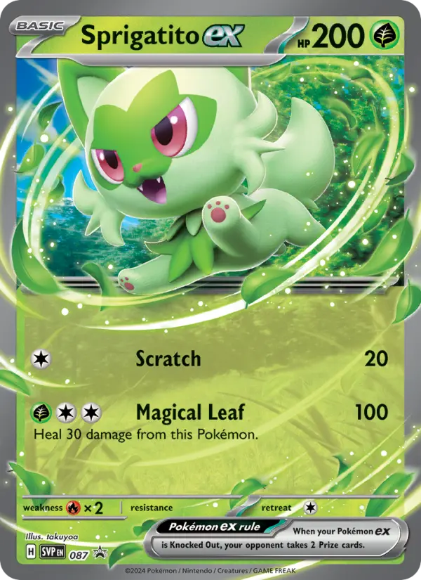 Sprigatito ex — SVP Black Star Promos card #087