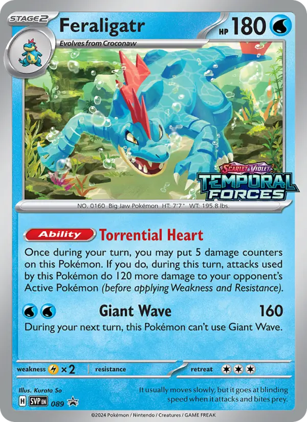 Feraligatr — SVP Black Star Promos card #089