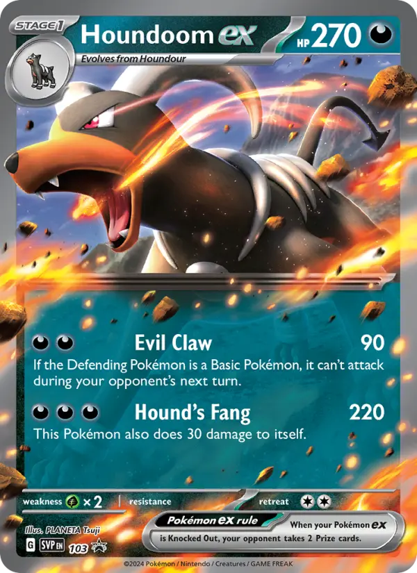 Houndoom ex — SVP Black Star Promos card #103