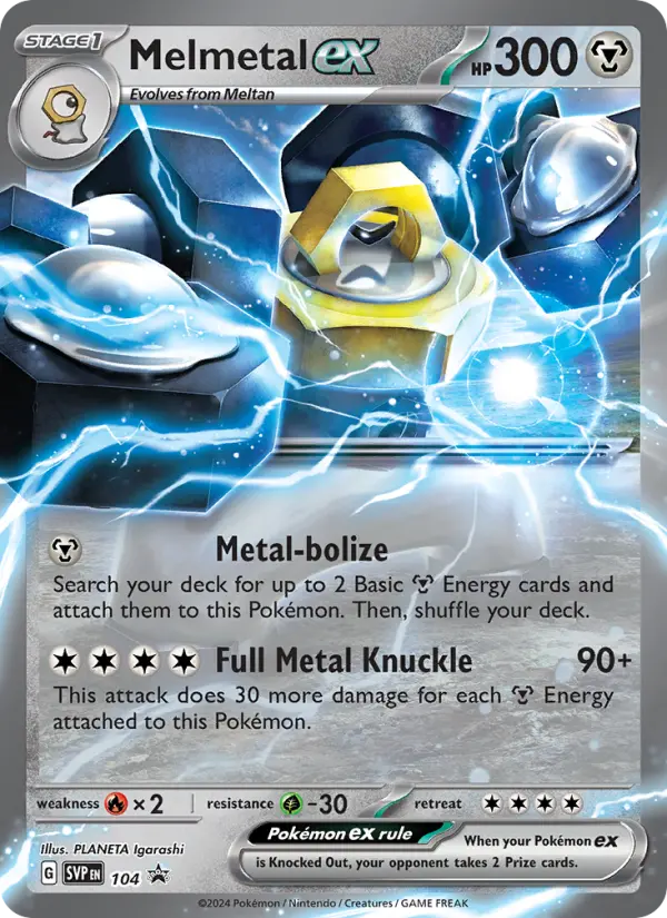 Melmetal ex — SVP Black Star Promos card #104