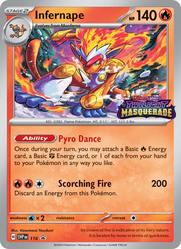 Infernape — SVP Black Star Promos card #116