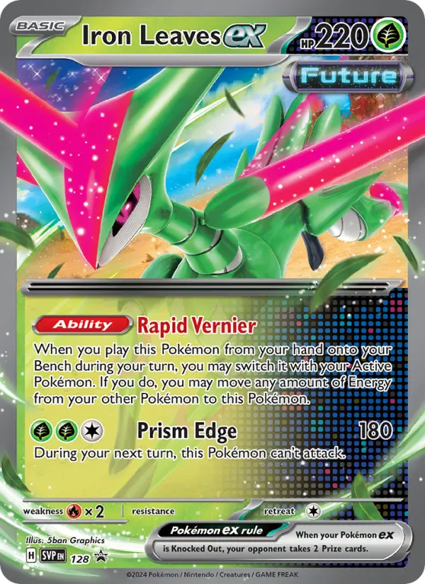 Iron Leaves ex — SVP Black Star Promos card #128