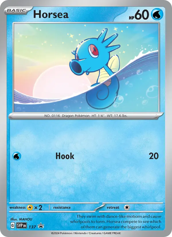 Horsea — SVP Black Star Promos card #137