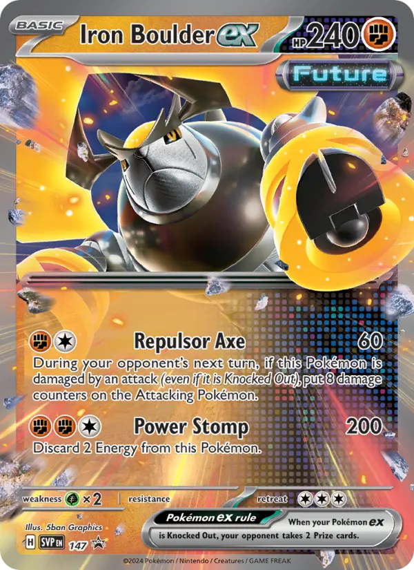 Iron Boulder ex — SVP Black Star Promos card #147