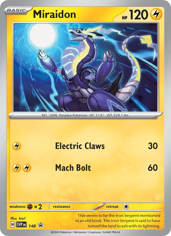 Miraidon — SVP Black Star Promos card #148