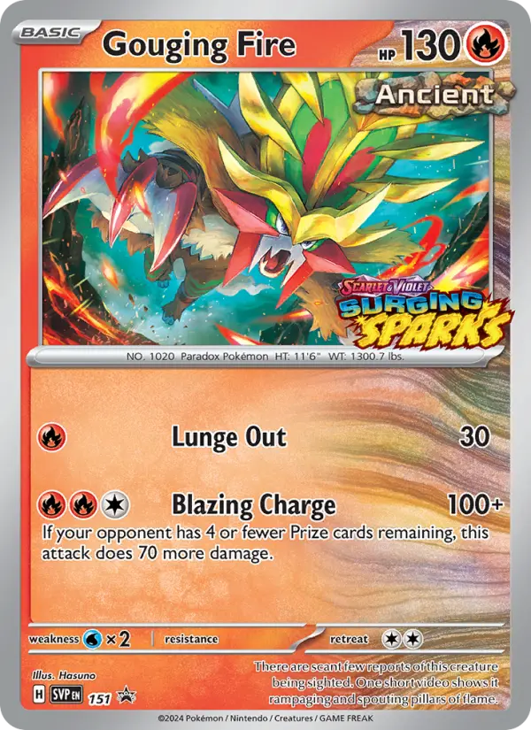 Gouging Fire — SVP Black Star Promos card #151