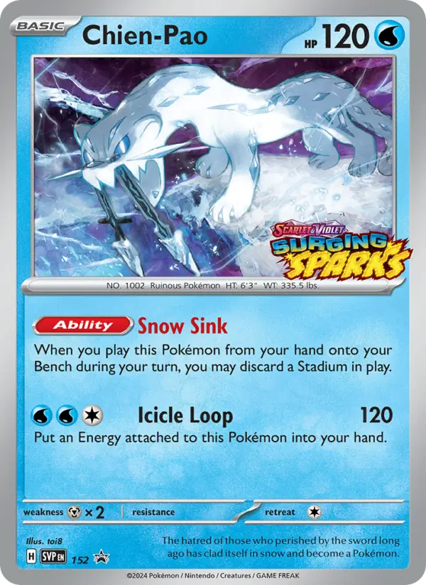 Chien-Pao — SVP Black Star Promos card #152