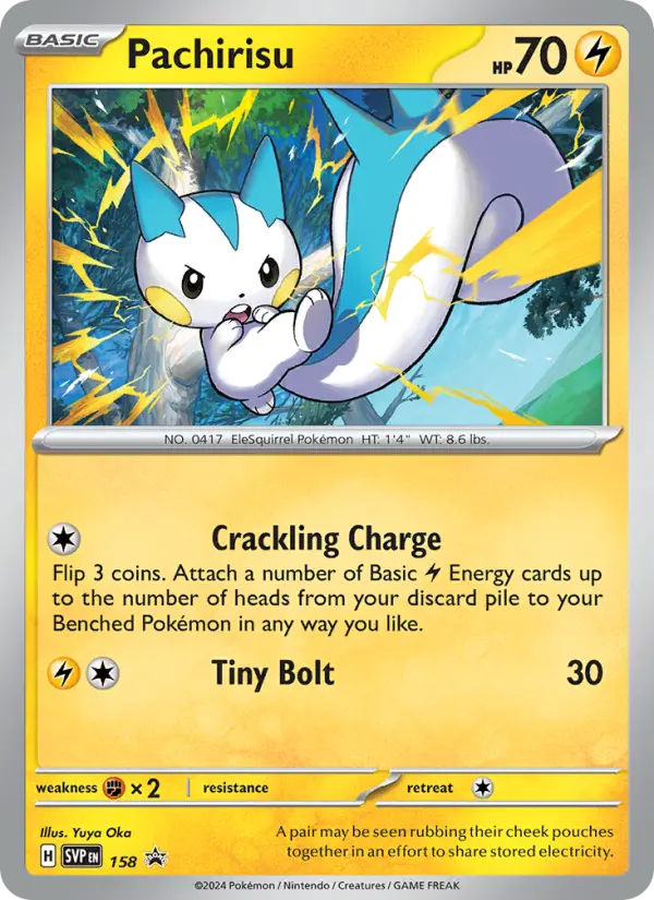 Pachirisu — SVP Black Star Promos card #158